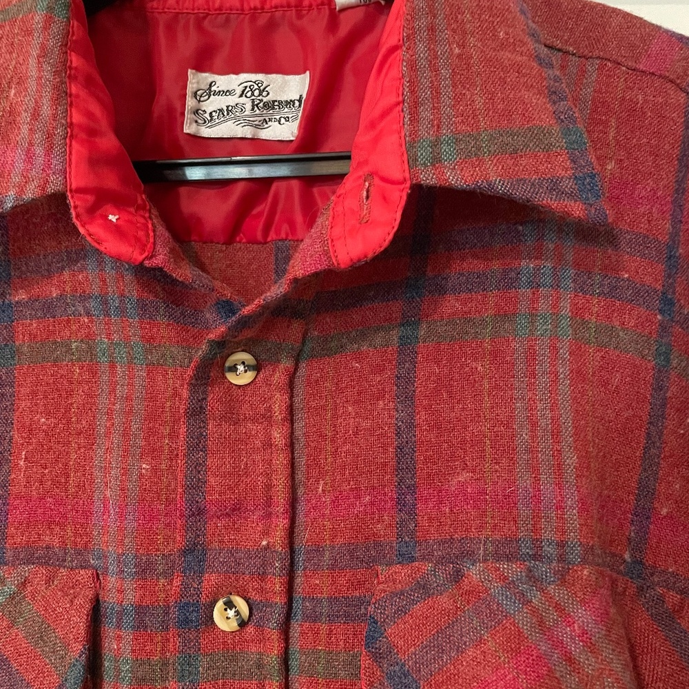 Vintage sears wool blend shirt